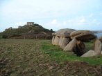 Ruines de l'alle couverte et de la maison de Lucie Jourdan